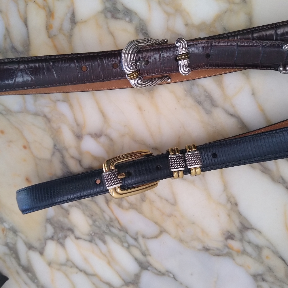 TWO vintage Brighton belts! (SOLD).